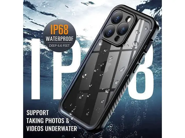 Alt view image 5 of 7 - For iPhone 14 Pro Max Case, IP68 Waterproof Dustproof Shockproof Case with Screen Protector, Full Body Protective Front and Back Cover for iPhone 14 Pro Max 6.7 inch