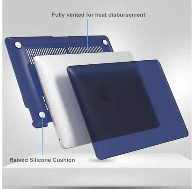Alt view image 4 of 7 - MacBook Pro 13 Case 2020 Release A2338 M1 A2289 A2251, Hard Case Shell Cover and Keyboard Skin Cover for MacBook Pro 13 Inch Model M1 A2338 A2289 A2251