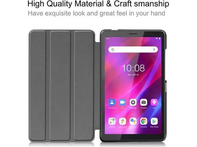 Alt view image 5 of 7 - Case for Lenovo Tab M7 Gen 3 2021 / M7 Gen 2 2019, Slim Lightweight Stand Hard Shell Protective Cover for 7 inch Lenovo Tab M7 2nd Gen / 3rd Gen TB-7305F TB-7305L TB-7305X with Universal Stylus Pen