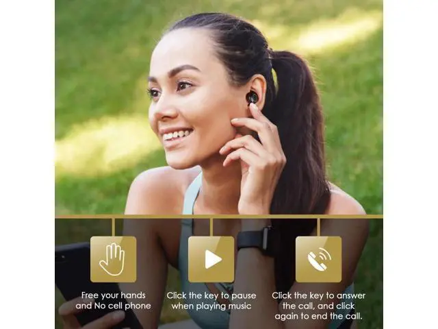 Alt view image 2 of 7 - Bluetooth Wireless Earbuds Touch Control Stereo Mini Sports Earphones With Charging Case Microphone Sweatproof Noise Cancelling Bluetooth In-Ear Headset For iPhone Samsung iPad Android Bluetooth 5.0