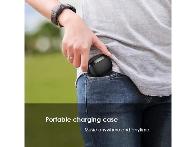 Alt view image 3 of 7 - Bluetooth Wireless Earbuds Touch Control Stereo Mini Sports Earphones With Charging Case Microphone Sweatproof Noise Cancelling Bluetooth In-Ear Headset For iPhone Samsung iPad Android Bluetooth 5.0