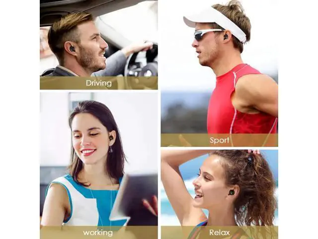 Alt view image 7 of 7 - Bluetooth Wireless Earbuds Touch Control Stereo Mini Sports Earphones With Charging Case Microphone Sweatproof Noise Cancelling Bluetooth In-Ear Headset For iPhone Samsung iPad Android Bluetooth 5.0