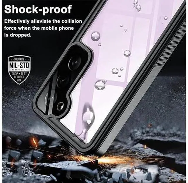 Alt view image 2 of 7 - Compatible with Samsung Galaxy S23 Plus Case Waterproof with Built-in Screen Protector, Full Coverage Sealed Under-Water Bumper Shockproof Dual Waterproof Protective Case for Galaxy S23+ 5G