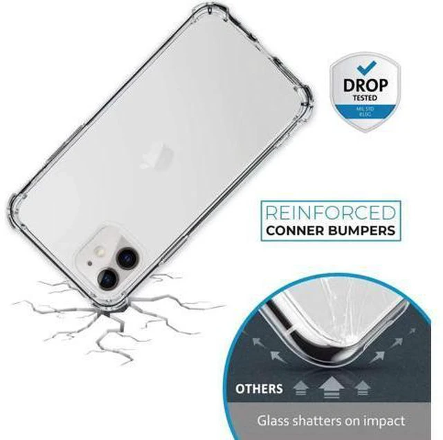 Alt view image 2 of 7 - iPhone 11 Case | TPU Crystal Clear Case | Anti-Scratch & Reinforced Corners Cover | Thin Soft Slim Hard PC | Shock Absorption| Protective Hard Cover For Designed for iPhone 11 6.1 Inch