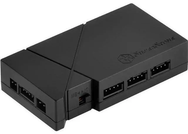 Alt view image 2 of 7 - Silverstone SST-LSB01 RGB Light Strip Control Box with 8 Port Signal Control