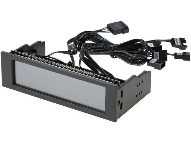 Alt view image 3 of 6 - 5.25" 5 Channel Touchscreen Fan Controller Temperature Monitor Automatic Speed Control Cooler LCD Front Panel STW-5036