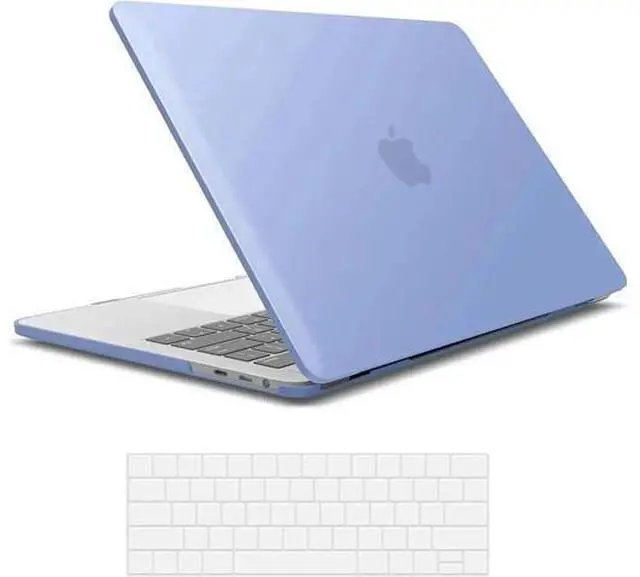Main image of Compatible with MacBook Pro 15 Inch Case 2019 2018 2017 2016 A1990 A1707, Hard Shell Case with Keyboard Cover & Type C Adapter for Mac Pro 15 Touch Bar Light Blue