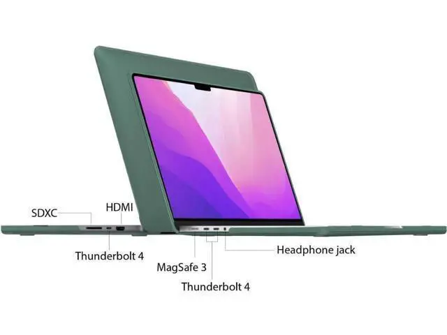 Alt view image 7 of 7 - Case for MacBook Pro 16 inch Case 2023 2022 2021 Release M2 A2780 A2485 M1 Pro/Max Chip with Touch ID, Plastic Hard Shell Protective Cover with Keyboard Skin