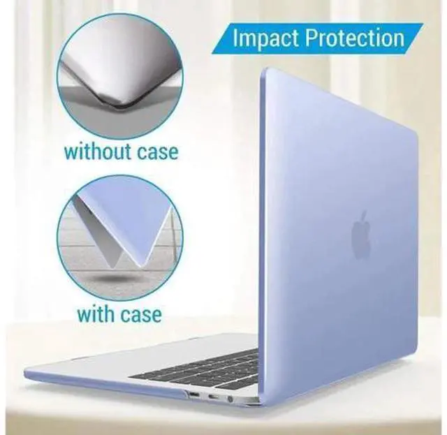 Alt view image 3 of 7 - Compatible with MacBook Pro 15 Inch Case 2019 2018 2017 2016 A1990 A1707, Hard Shell Case with Keyboard Cover & Type C Adapter for Mac Pro 15 Touch Bar Light Blue