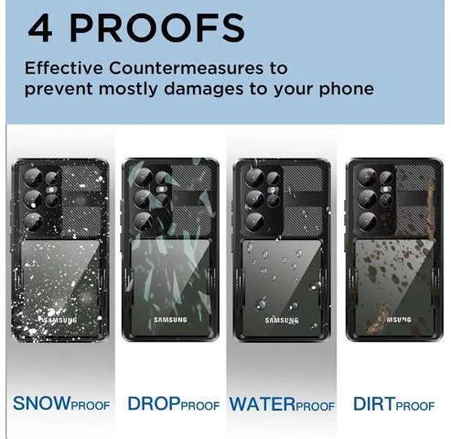 Alt view image 3 of 7 - Compatible for Samsung Galaxy S23 Ultra Case Waterproof with Built-in Lens & Screen Protector Full Body Protective Case for Galaxy S23 Ultra 6.8 inch 2023