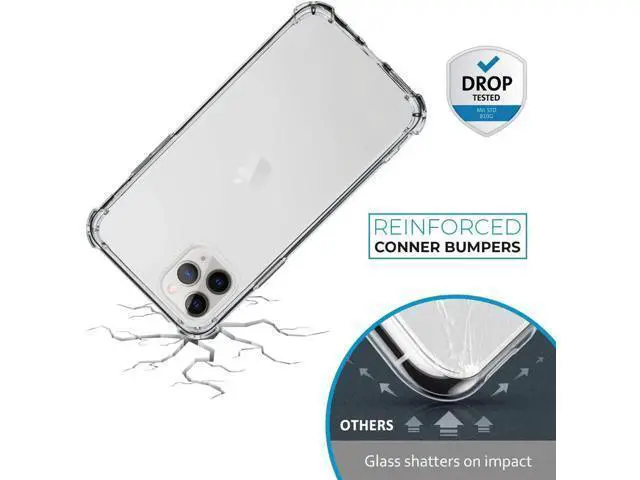 Alt view image 2 of 7 - iPhone 11 Pro Case | Soft Slim Crystal TPU Clear Case | Thin Anti-Scratch & Reinforced Corners Cover | Shock Absorption| Protective hard cover fit designed for iPhone 11 Pro 5.8 Inch