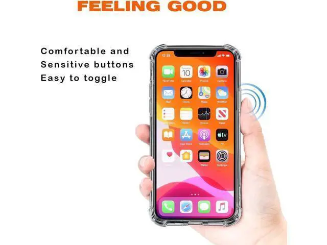 Alt view image 3 of 7 - iPhone 11 Pro Case | Soft Slim Crystal TPU Clear Case | Thin Anti-Scratch & Reinforced Corners Cover | Shock Absorption| Protective hard cover fit designed for iPhone 11 Pro 5.8 Inch