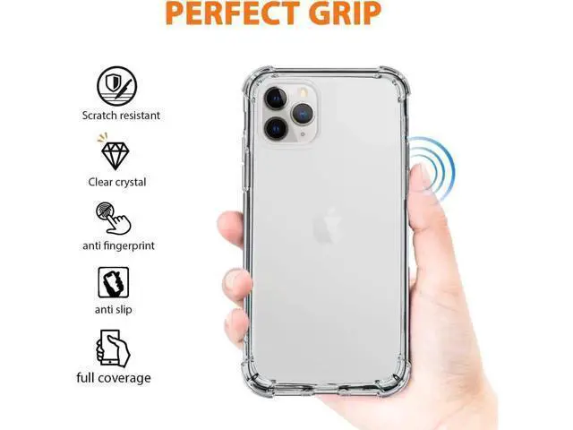 Alt view image 4 of 7 - iPhone 11 Pro Case | Soft Slim Crystal TPU Clear Case | Thin Anti-Scratch & Reinforced Corners Cover | Shock Absorption| Protective hard cover fit designed for iPhone 11 Pro 5.8 Inch