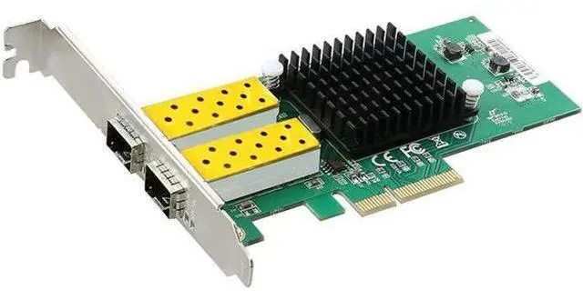 Main image of 2 Port SFP network card 1G fiber optic network card PCIe 4X Server Lan card with Intel 82576