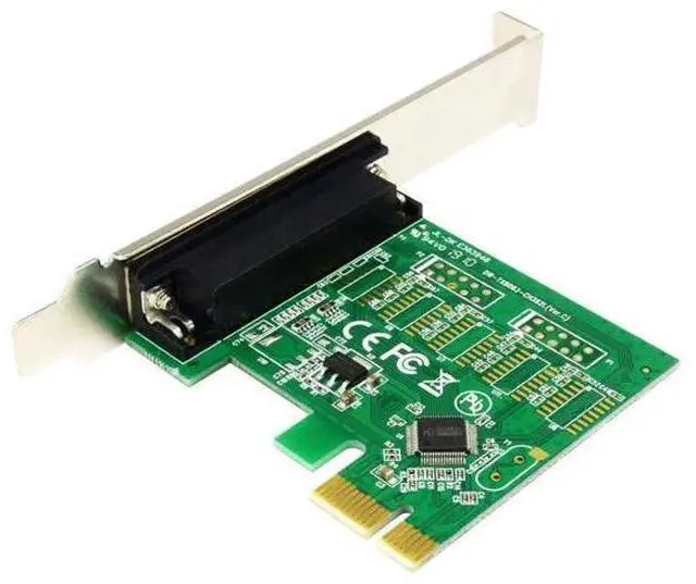 Alt view image 6 of 7 - Aomoproing PCIe Parallel Port Expansion Card, PCI Express to DB25 LPT Converter Adapter Controller for Desktop with Low Bracket, Support SPP / PS2 / EPP/ECP Modes