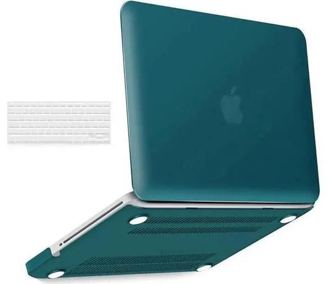 Main image of Compatible with MacBook Pro 13 Inch case A1278 Release 2012-2008, Plastic Hard Shell Case with Keyboard Cover for Apple Old Version Mac Pro 13 with CD-ROM Dark Green