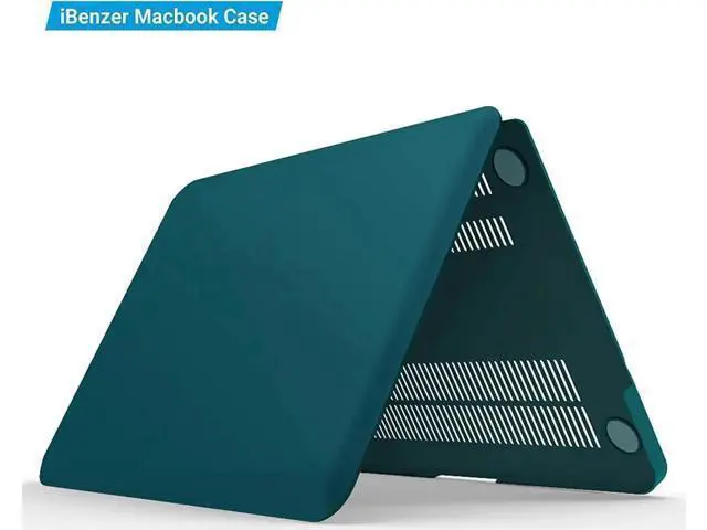 Alt view image 4 of 7 - Compatible with MacBook Pro 13 Inch case A1278 Release 2012-2008, Plastic Hard Shell Case with Keyboard Cover for Apple Old Version Mac Pro 13 with CD-ROM Dark Green