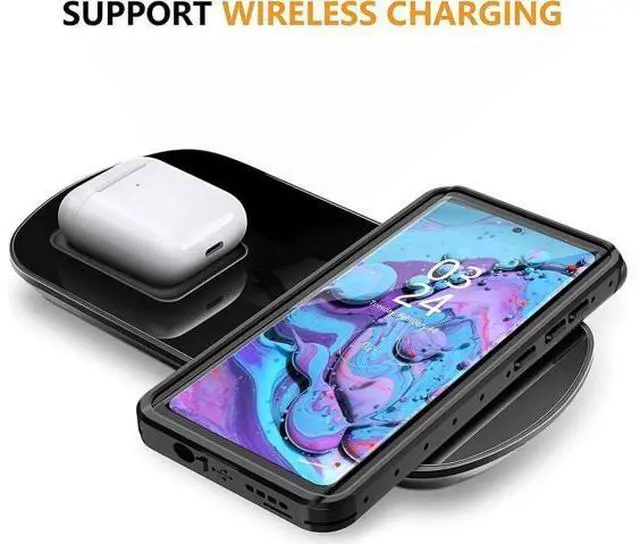 Alt view image 2 of 7 - For Samsung Galaxy S20 Case Waterproof, Built-in Screen Protector Heavy Duty Full Body Protective Shockproof Dustproof IP68 Underwater Clear Phone Case for Galaxy S20 6.2 inch
