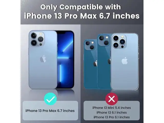 Alt view image 2 of 7 - for iPhone 13 Pro Max Case, with Slide Camera Cover & Built-in 360° Rotating Kickstand & Front Screen Protector Protective Case for iPhone 13 Pro Max 6.7 inch