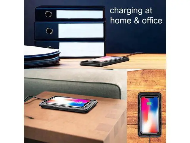 Alt view image 4 of 4 - Wireless Charger car Wireless Charging pad Wireless qi Phone Charging Charger pad for car Fast Wireless car Charger Wireless Phone Charger Charging Station 10W Thin Galaxy Note10/S10/S9/S8(C3)