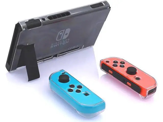 Alt view image 2 of 7 - Dockable Case for Nintendo Switch Protective Accessories Cover Case for Nintendo Switch and Nintendo Switch Joy-Con Controller with a Tempered Glass Screen Protector