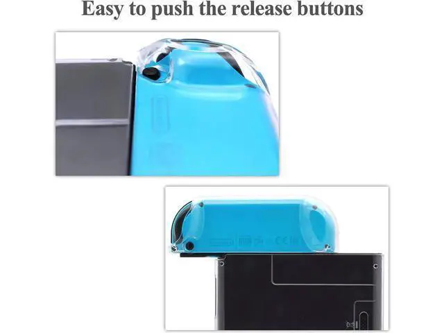 Alt view image 5 of 7 - Dockable Case for Nintendo Switch Protective Accessories Cover Case for Nintendo Switch and Nintendo Switch Joy-Con Controller with a Tempered Glass Screen Protector