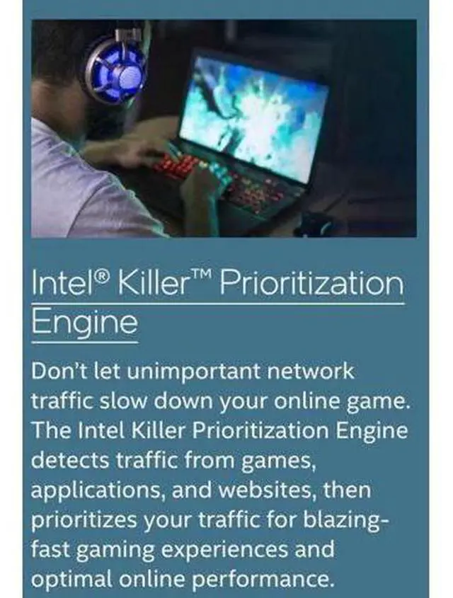 Alt view image 2 of 14 - Wi-Fi 6E AX411 Intel Killer AX1690i WIFI 6E Speed 2.4 Gbps 802.11ax 2.4/5/6GHz Bluetooth 5.3 BT5.3