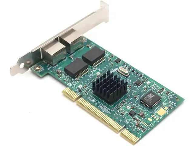 Alt view image 2 of 7 - PCI 10/100/1000Mbps dual RJ45 port 1 Gigabit Server Lan card NIC with Intel 82546