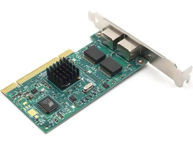 Alt view image 5 of 7 - PCI 10/100/1000Mbps dual RJ45 port 1 Gigabit Server Lan card NIC with Intel 82546