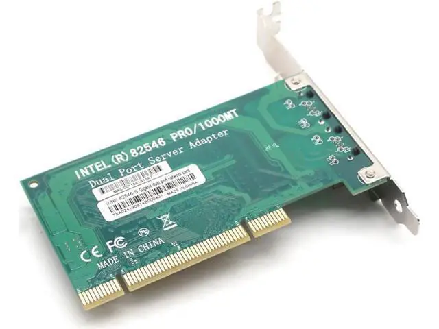 Alt view image 6 of 7 - PCI 10/100/1000Mbps dual RJ45 port 1 Gigabit Server Lan card NIC with Intel 82546