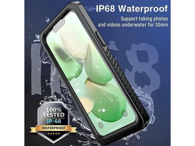 Alt view image 4 of 7 - iPhone 13 Mini Case Waterproof, iPhone 13 Mini Shockproof Cover with Built-in Screen Protector Full Body Heavy Duty Anti-Scratch Phone Case for iPhone 13 Mini 5G 5.4 inch