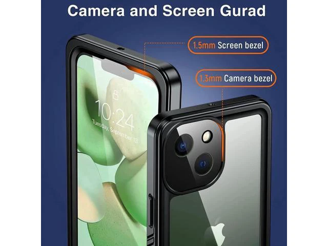Alt view image 5 of 7 - iPhone 13 Mini Case Waterproof, iPhone 13 Mini Shockproof Cover with Built-in Screen Protector Full Body Heavy Duty Anti-Scratch Phone Case for iPhone 13 Mini 5G 5.4 inch