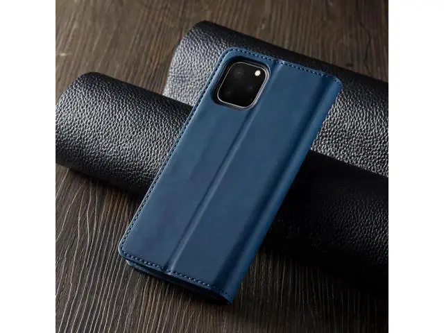 Alt view image 3 of 6 - iPhone 11 Pro Wallet Case Premium Leather iPhone 11 Pro Folio Flip Case with Kickstand Card Holder Slots Shockproof Protective Cover for Apple iPhone 11 Pro 5.8 inch Blue
