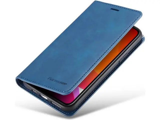 Alt view image 4 of 6 - iPhone 11 Pro Wallet Case Premium Leather iPhone 11 Pro Folio Flip Case with Kickstand Card Holder Slots Shockproof Protective Cover for Apple iPhone 11 Pro 5.8 inch Blue