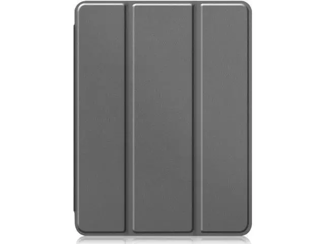 Alt view image 6 of 7 - iPad Pro 11 inch Case 2022 2021 2020 2018 with Pencil Holder, Slim Lightweight Trifold Stand Cover with Soft TPU Back Cover - Auto Sleep / Wake+Pencil Charging - Smart Case Grey