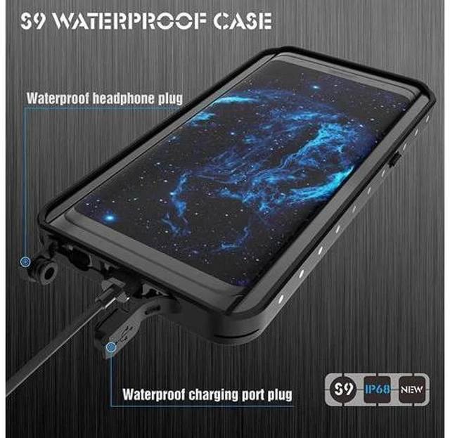 Alt view image 3 of 7 - Galaxy S9 Waterproof Case, Waterproof Shockproof Dustproof Dirtproof Full Body Case Built in Screen Protector with Touch ID for Samsung Galaxy S9 5.8 inch