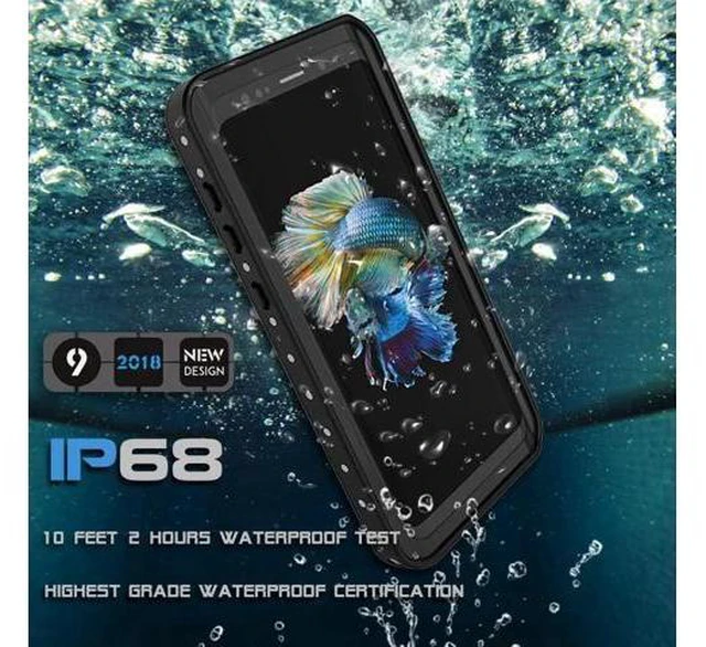 Alt view image 6 of 7 - Galaxy S9 Waterproof Case, Waterproof Shockproof Dustproof Dirtproof Full Body Case Built in Screen Protector with Touch ID for Samsung Galaxy S9 5.8 inch