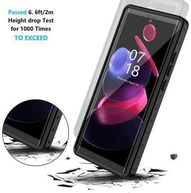 Alt view image 5 of 7 - For Samsung Galaxy Note 20 Ultra Case Waterproof,Built in Screen Protector Full-Body Protection Heavy Duty Shock-Proof Cover Waterproof Case for Galaxy Note 20 Ultra 6.9 inch 5G
