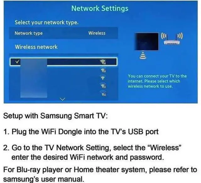 Alt view image 3 of 5 - 300Mbps Dual Band 802.11 a/b/g/n 2.4G/5Ghz Wireless USB TV Network Card Dongle Compatible with Samsung Smart TV Laptop Desktop