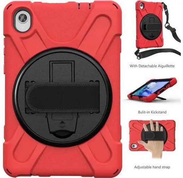 Alt view image 3 of 6 - Lenovo Tab M8 FHD Case 2020 Mdoel TB-8705F / TB-8705N with Kickstand Hand Strap and Shoulder Strap Cover for Lenovo Tab M8 8.0 inch FHD 8.0 Inch Tablet