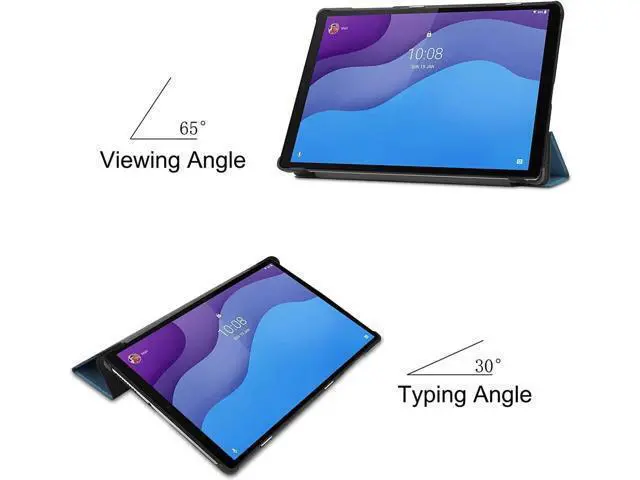 Alt view image 2 of 7 - Case for Lenovo Tab M10 HD 2nd Generation 10.1 inch 2020 TB-X306F, Shockproof Protective Cover Ultra Slim with Trifold Kickstand for Lenovo Tab M10 HD (2nd Gen) 10.1" 2020