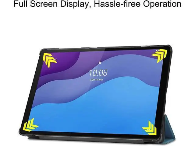Alt view image 4 of 7 - Case for Lenovo Tab M10 HD 2nd Generation 10.1 inch 2020 TB-X306F, Shockproof Protective Cover Ultra Slim with Trifold Kickstand for Lenovo Tab M10 HD (2nd Gen) 10.1" 2020