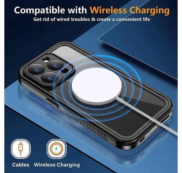 Alt view image 5 of 7 - For iPhone 14 Pro Case Waterproof, Shockproof Bumper Cover with Built-in Screen Protector,Dustproof Anti-Scratch Anti-Stain Phone Case for iPhone 14 Pro 5G 6.1 inch