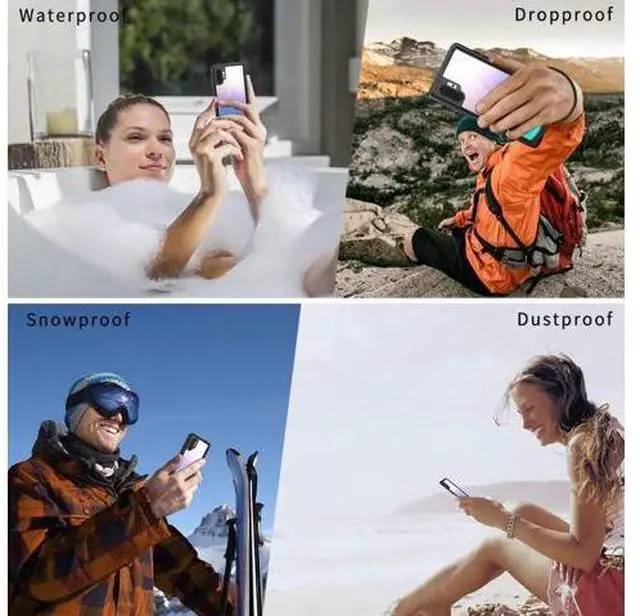 Alt view image 5 of 7 - Galaxy Note 10 Waterproof Case, Dustproof Shockproof Case with Built-in Screen Protector, Full Body Protective Cover for Samsung Galaxy Note 10 6.3 inch 2019