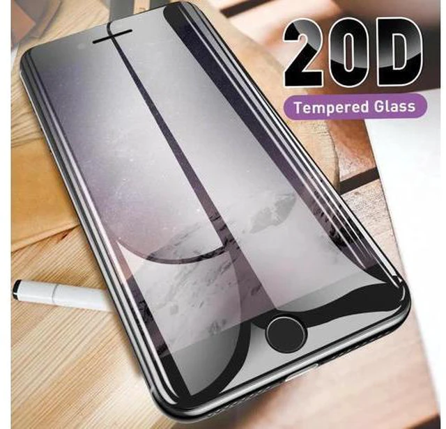 Alt view image 4 of 14 - 2PCS 20D Curved Edge Full Cover Tempered Glass Screen Protector For Apple iPhone 6 / iPhone 6S Protection Film