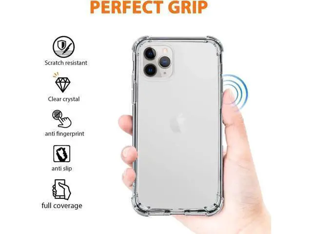 Alt view image 7 of 7 - iPhone 11 Pro Max Case | Soft Slim Crystal TPU Clear Case | Thin Anti-Scratch & Reinforced Corners Cover | Shock Absorption| Protective hard cover fit designed for iPhone 11 Pro Max 6.5 Inch