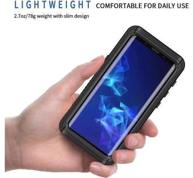 Alt view image 4 of 7 - Samsung Galaxy S9+ Plus Case, IP68 Waterproof Dustproof Shockproof Case with Built-in Screen Protector, Full Body Sealed Underwater Protective Clear Cover for Samsung S9 Plus 6.2 inch