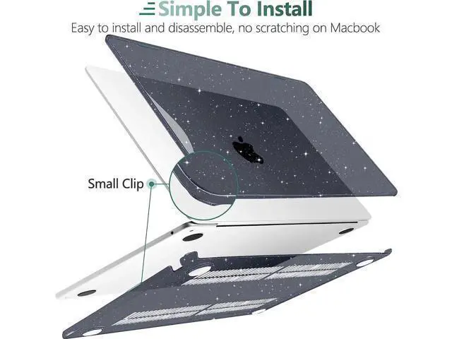 Alt view image 2 of 7 - Compatible with MacBook Air 15 inch Case 2023 Release A2941 M2 Chip Liquid Retina Display Touch ID, Plastic Hard Case with Keyboard Skin & Screen Protector & Type C Adapter For MacBook Air 15.3 Inch