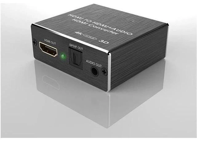 Alt view image 4 of 12 - 4K x 2K HDMI to HDMI and Optical TOSLINK SPDIF + 3.5mm Stereo Audio Extractor Converter HDMI Audio Splitter Adapter(HDMI Input, HDMI + Digital / Analog Audio Output)V-HDMI Converter