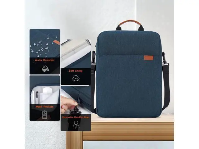 Alt view image 2 of 7 - 9-11 Inch Tablet Shoulder Bag Carrying Case for 11" iPad Pro M4/ iPad Air 11" M3 M2 2025 2024, iPad A16 11" 2025, New Amazon Fire Max 11/10.1" Fire HD 10 Plus, Vertical Laptop Sleeve Handbag